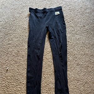 Tracksmith Womens Size M Black Rabbit Logo Running Leggings